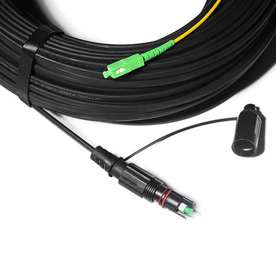 품질  Fiber Optic FTTH Solution Cable Waterproof With IPSC APC H Connector 공장