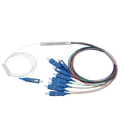 품질  Passive Mini 1x8 Fiber Optic PLC Splitter For Cable Television Test Equipment 공장