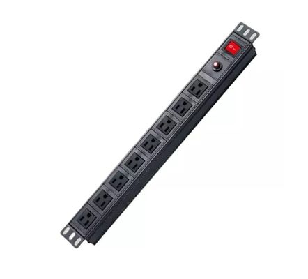 품질  Customized 8 Way PDU Rack Mount Socket With High Flame Retardancy Material 공장