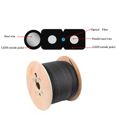 주문 제작된 야외 FTTH 드롭 케이블 G657A1 G657A2 종류 흑색 컬러