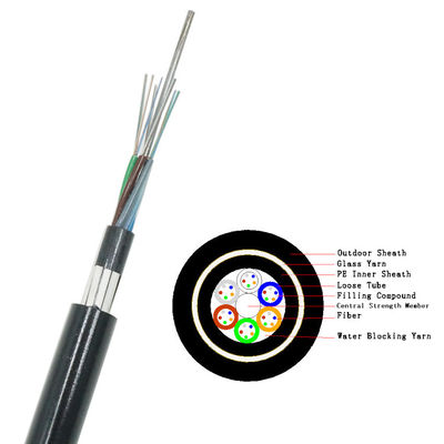 공기 글래스 얀 24 코어 섬유 케이블 GYFTY73 종류 OEM ODM
