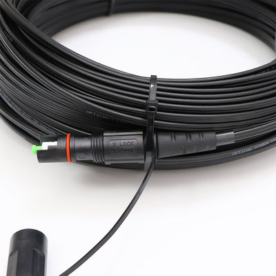 SC 자동 위상 조정에 대한 주문 제작된 1 섬유 FTTH 솔루션 드롭 케이블 작은 IP 옵티탭