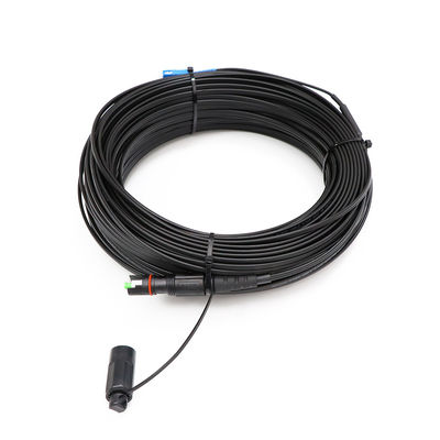 SC 자동 위상 조정에 대한 주문 제작된 1 섬유 FTTH 솔루션 드롭 케이블 작은 IP 옵티탭