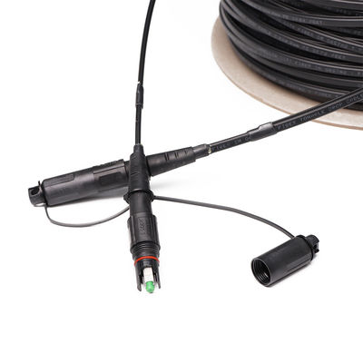 SC 자동 위상 조정에 대한 주문 제작된 1 섬유 FTTH 솔루션 드롭 케이블 작은 IP 옵티탭