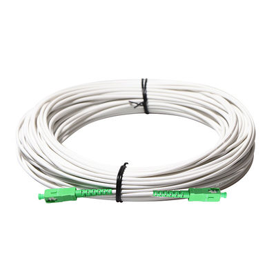 SC FC 연결기 OEM ODM과 화이트 색 FTTH 광학 드롭 케이블