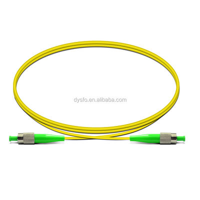 FC APC 단일모드 섬유 패치 코드, FTTH 섬유 광학 점퍼 코드