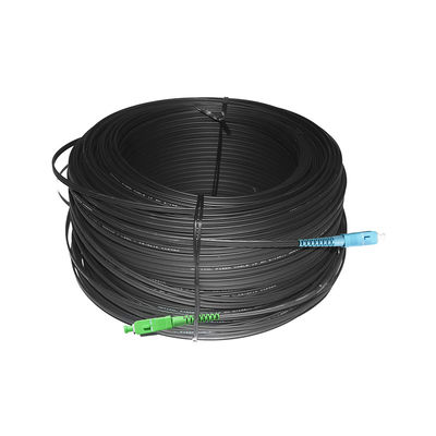 SC UPC SC APC 섬유 케이블 패치는 끈으로 묶습니다, 야외인 점퍼 FTTH가 케이블 G657A를 떨어뜨립니다
