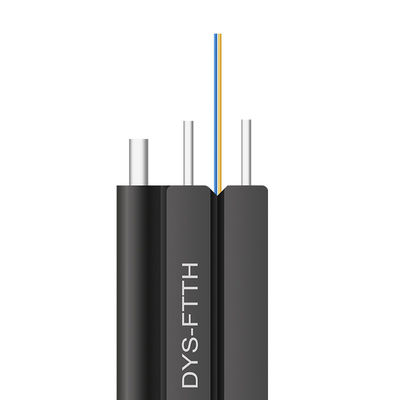 GJXH GJXCH 1,2,4,6,8,12 핵심 FTTH 평평한 실내 / 야외 광섬유 케이블 드롭 케이블