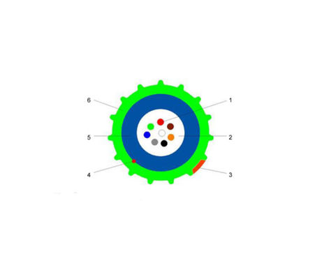 2~24 핵심 슈퍼 작은 유니 튜브 공기압 포설 광섬유 옵틱 케이블