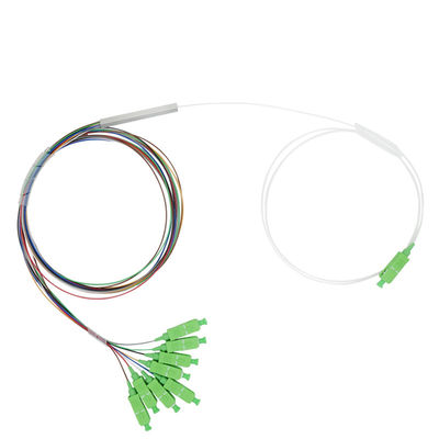 주문 제작된 FTTH 광섬유 분배기 1x8 PLC 작은 강 튜브형