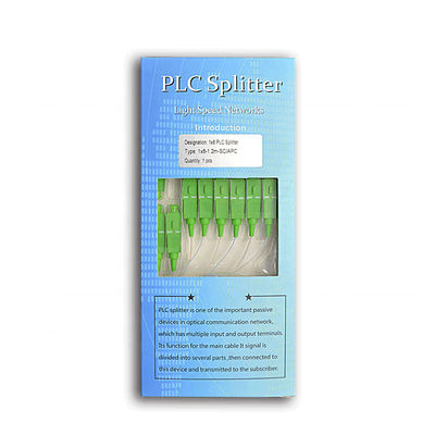 주문 제작된 FTTH 광섬유 분배기 1x8 PLC 작은 강 튜브형