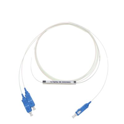 G657A1 FTTH 1x2 섬유 광학 분배기, 작은 PLC 분배기 SC APC 0.9 밀리미터