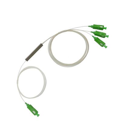 G657A1 FTTH 1x2 섬유 광학 분배기, 작은 PLC 분배기 SC APC 0.9 밀리미터