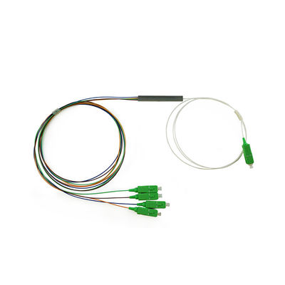 G657A1 FTTH 1x2 섬유 광학 분배기, 작은 PLC 분배기 SC APC 0.9 밀리미터