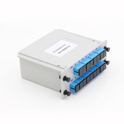 SC UPC PLC 광섬유 분배기 1x16 카세트형 1650nm 사고 방식