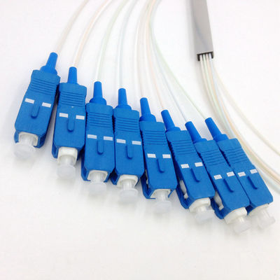 SC UPC 연결기와 1 미터 광섬유 작은 PLC 분배기 1x8
