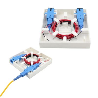 FTTH FTTB FTTX 네트워크를 위한 2 코어 섬유 광단자 박스 86 종류