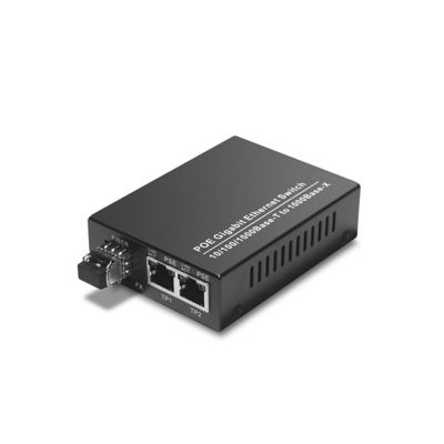 RJ45 광섬유 미디어 컨버터 단일모드에 대한 SFP는 두 부분으로 된 10M 100M을 단순화합니다
