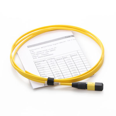 FTTX FTTX를 위한 단일모드 G657a1 섬유 케이블 MPO MTP 12F 1.5M