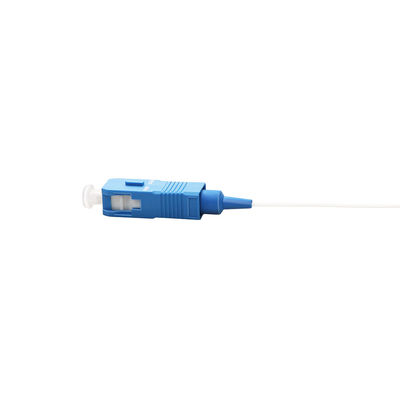 0.9 밀리미터 직경 파이버 케이블 조립 9 / 125 G657A1 SC / UPC 단순하 닦백색
