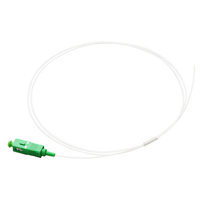 0.9 밀리미터 직경 파이버 케이블 조립 9 / 125 G657A1 SC / UPC 단순하 닦백색