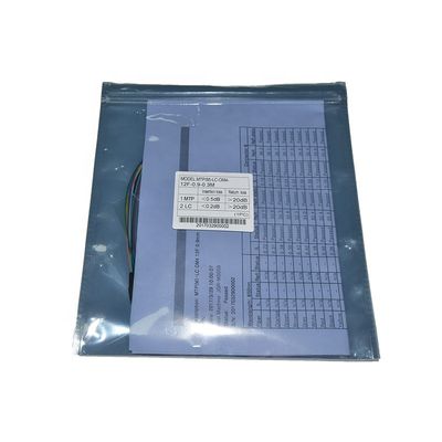 주문 제작된 섬유 케이블 조립체 12 핵심 MPO 말레 LC 섬유 0.9 밀리미터 팬아웃