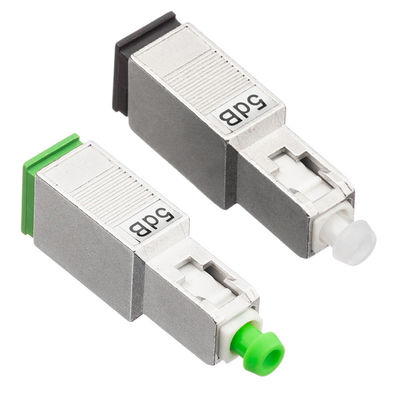 단순한 2.0 밀리미터 광섬유 감쇠기, 금속 플라스틱 물질과 5 DB (데시벨) SC APC 감쇠기