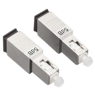 단순한 2.0 밀리미터 광섬유 감쇠기, 금속 플라스틱 물질과 5 DB (데시벨) SC APC 감쇠기