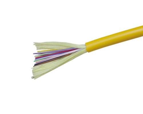 FTTH 실내이 12 코어 섬유 옵틱 케이블 OM3 / 광섬유 분산 케이블