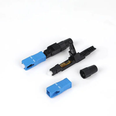 텔레콤 통신을 위한 FTTH 단일모드 광섬유 퀵 커넥터 SC UPC SC APC