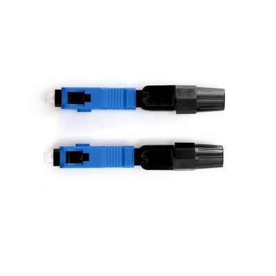 FTTH CATV 원거리 통신을 위한 청색 SM 섬유 광학 빠른 연결기