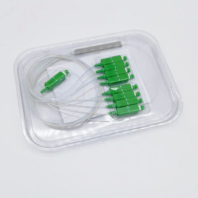 SC APC 연결기와 주문 제작된 PLC 광섬유 분배기 1x8