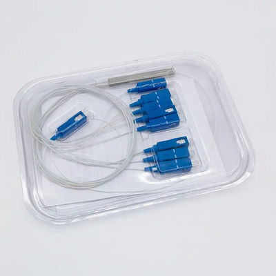 SC UPC 연결기와 1 미터 광섬유 작은 PLC 분배기 1x8