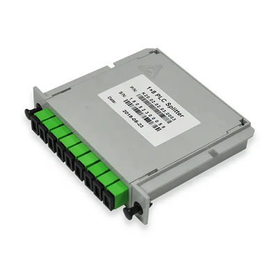 SC UPC 연결기와 카세트형 PLC 광섬유 분배기 1x8