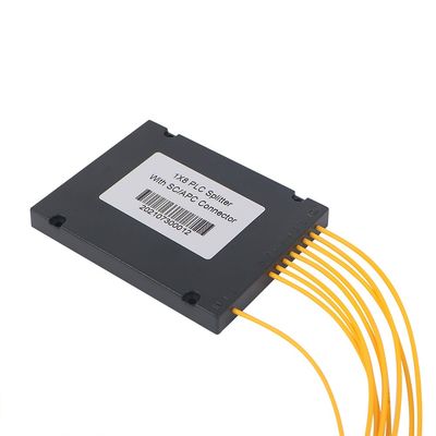 연결기 8 방식 G657A1 섬유형과 1×8 ABS 상자 PLC 분배기