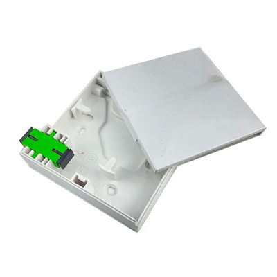 벽 소켓을 위해 보이지 않은 1 핵심 ABS FTTH 광섬유 단자함