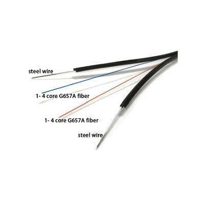 고속 연결을 위한 내구성 있는 300N 850nm 파장 광섬유 드롭 케이블